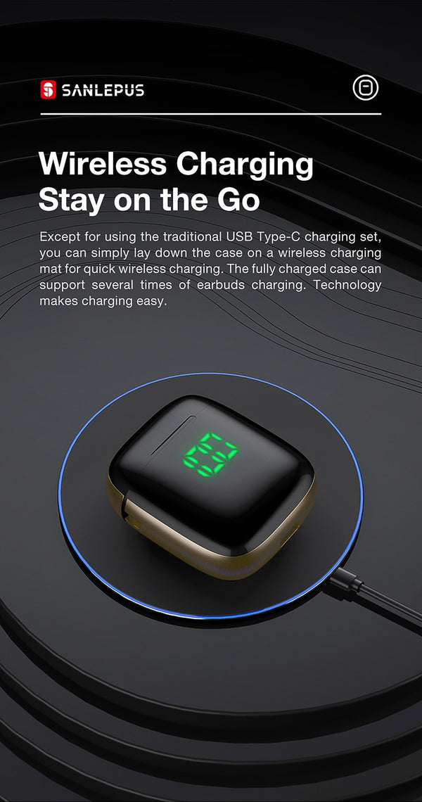 Led Display TWS Earphones Wireless Headphones 3D Stereo Earbuds Gaming Sport Headset For Android iPhone Xiaomi Huawei | Vimost Shop.