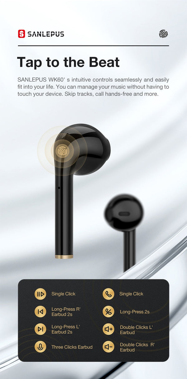 Led Display TWS Earphones Wireless Headphones 3D Stereo Earbuds Gaming Sport Headset For Android iPhone Xiaomi Huawei | Vimost Shop.