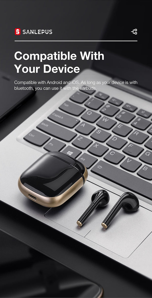 Led Display TWS Earphones Wireless Headphones 3D Stereo Earbuds Gaming Sport Headset For Android iPhone Xiaomi Huawei | Vimost Shop.