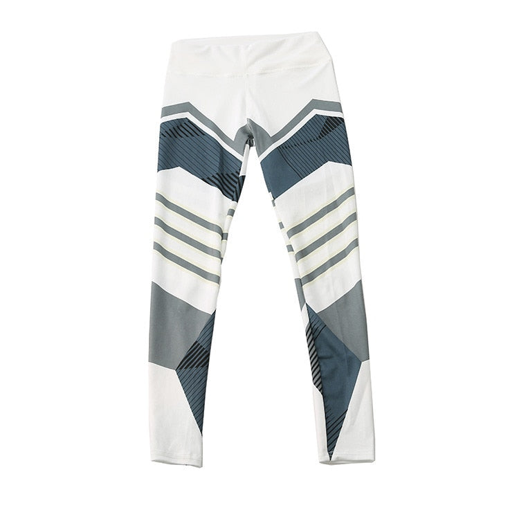 Leggings Sport Women Fitness Workout Push Up Patchwork Digital Print Thread Pants And Hips High Waist Thread Pants Leggings | Vimost Shop.