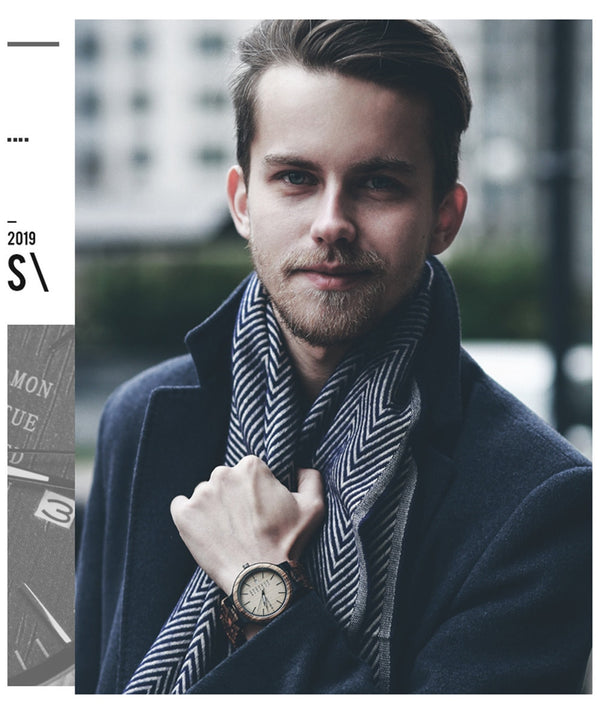 Men Wristwatches Quartz Movement Complete Calendar Wood Watch Week Display relogio masculino in Gift Box | Vimost Shop.