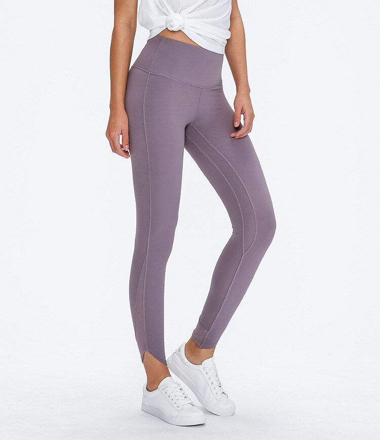 Style Bevel Leggings Sport Women Fitness High Waist Yoga Pants Elasticity Tight-Fit Solid Color Buttock Lifting Pants | Vimost Shop.