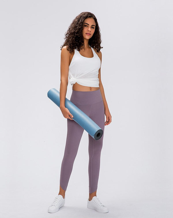 Style Bevel Leggings Sport Women Fitness High Waist Yoga Pants Elasticity Tight-Fit Solid Color Buttock Lifting Pants | Vimost Shop.