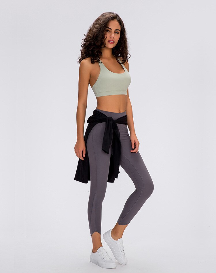 Style Bevel Leggings Sport Women Fitness High Waist Yoga Pants Elasticity Tight-Fit Solid Color Buttock Lifting Pants | Vimost Shop.