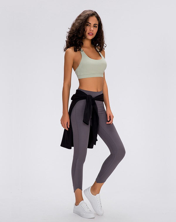 Style Bevel Leggings Sport Women Fitness High Waist Yoga Pants Elasticity Tight-Fit Solid Color Buttock Lifting Pants | Vimost Shop.