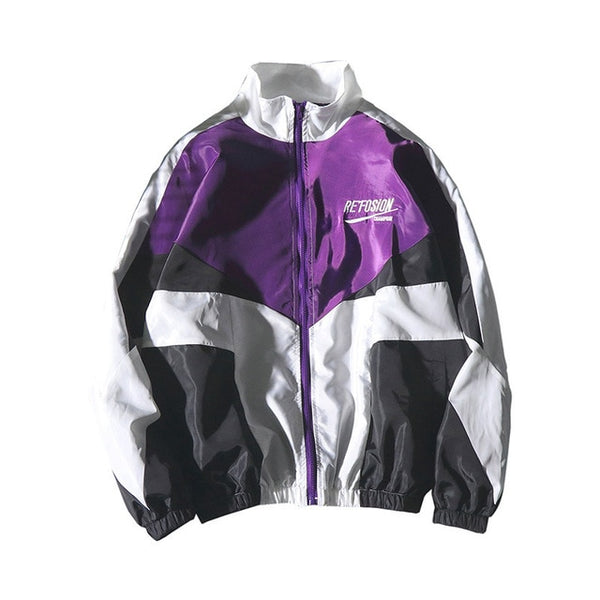 Jacket Men Windbreaker Autumn Hip Hop Couple Thin Jacket Windbreaker Patchwork Multi Pockets Casual Track Coat Streetwear | Vimost Shop.