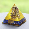 Orgone Pyramid Copper Ganesha Resin Craft Natural Lapis Lazuli Reiki Healing Spiritual Craft Decoration Gift | Vimost Shop.