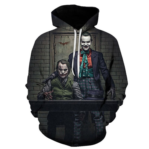 Joker 3D Hoodies Men Women Sweatshirts Badass Funny Printed Pullover Autumn Winter Brand Tracksuits Boy Hoodies | Vimost Shop.