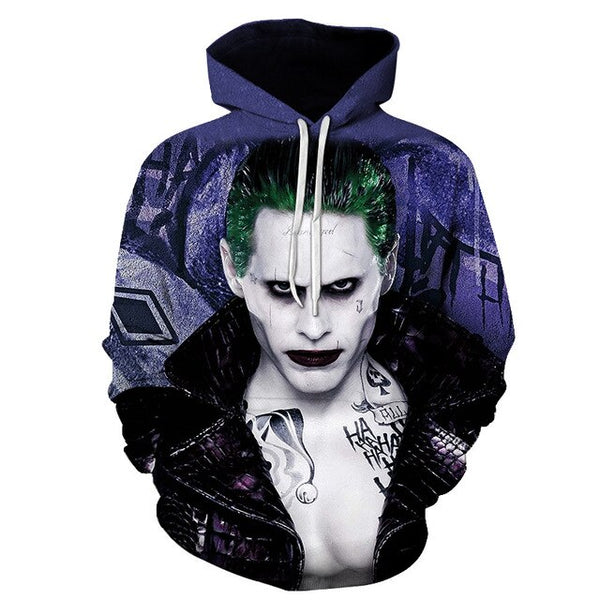 Joker 3D Hoodies Men Women Sweatshirts Badass Funny Printed Pullover Autumn Winter Brand Tracksuits Boy Hoodies | Vimost Shop.