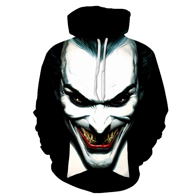 Joker 3D Hoodies Men Women Sweatshirts Badass Funny Printed Pullover Autumn Winter Brand Tracksuits Boy Hoodies | Vimost Shop.