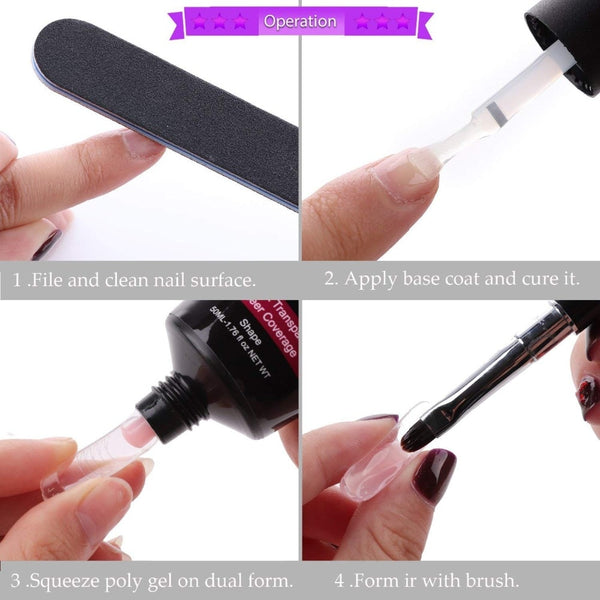 Poly Nail Extension Gel, 50ML Nude Nature Day-dream Builder Gel Poly Extension Gel Trendy | Vimost Shop.