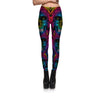 Mask Paisley Mandala Skull Leggings for Women Leggins Digital Print Sexy Fantastic Ankle Pant | Vimost Shop.