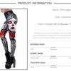 Halloween Sugar Skull Leggings For Women Girl Rose Print Fantastic Workout Party Ankle Pant | Vimost Shop.