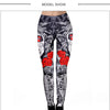 Halloween Sugar Skull Leggings For Women Girl Rose Print Fantastic Workout Party Ankle Pant | Vimost Shop.