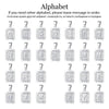 A-Z Letters Silver Color Charm Pendant Necklaces Square Capital Stainless Steel Letter Necklace Unisex Alphabet Jewely GPM11 | Vimost Shop.