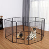40" 8 Metal Panel Heavy Duty Pet Playpen Dog Fences Black Security Gate Supplies for Pets PS7067 | Vimost Shop.