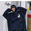 Moon Reflective print Hoodies Men's Sweatshirt Orange Autumn Winter Sweatshirts Men Streetwear Cool korean Loose Hoodies Male | Vimost Shop.