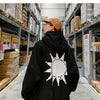 Moon Reflective print Hoodies Men's Sweatshirt Orange Autumn Winter Sweatshirts Men Streetwear Cool korean Loose Hoodies Male | Vimost Shop.