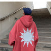 Moon Reflective print Hoodies Men's Sweatshirt Orange Autumn Winter Sweatshirts Men Streetwear Cool korean Loose Hoodies Male | Vimost Shop.