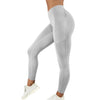 Women Leggings Running Fitness Yoga Pants With Pocket Solid Sports Gym Workout Athletic Elasticity Pants Tights Trousers | Vimost Shop.