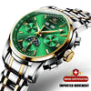 Luxury Men Watches Automatic Green Watch Men Stainless Steel Waterproof Business Sport Mechanical Wristwatch | Vimost Shop.