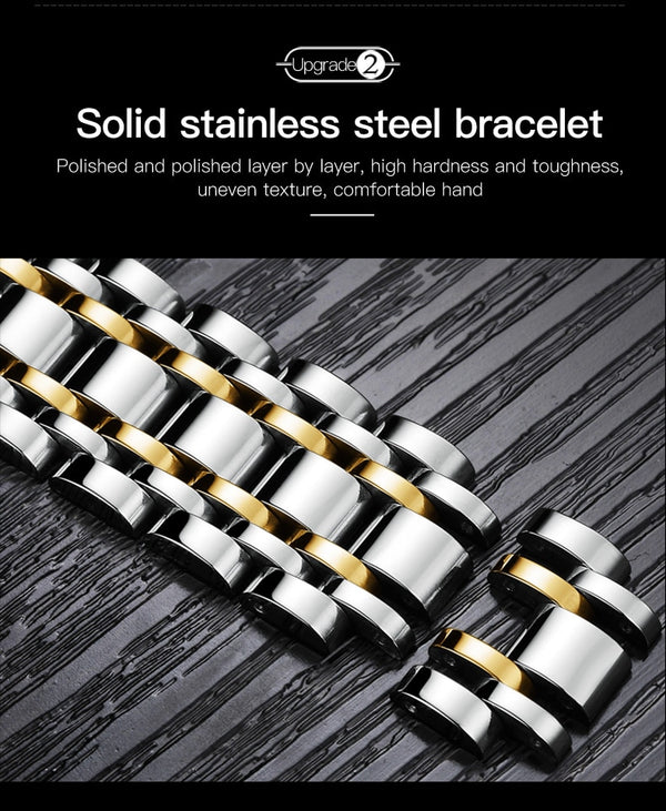 Luxury Men Watches Automatic Green Watch Men Stainless Steel Waterproof Business Sport Mechanical Wristwatch | Vimost Shop.