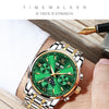 Luxury Men Watches Automatic Green Watch Men Stainless Steel Waterproof Business Sport Mechanical Wristwatch | Vimost Shop.