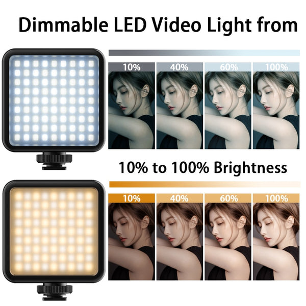 VIJIM VL81 3200k-5600K 850LM 6.5W Dimmable Mini LED Video Light Smartphone SLR Camera Rechargable Vlog Fill Light | Vimost Shop.