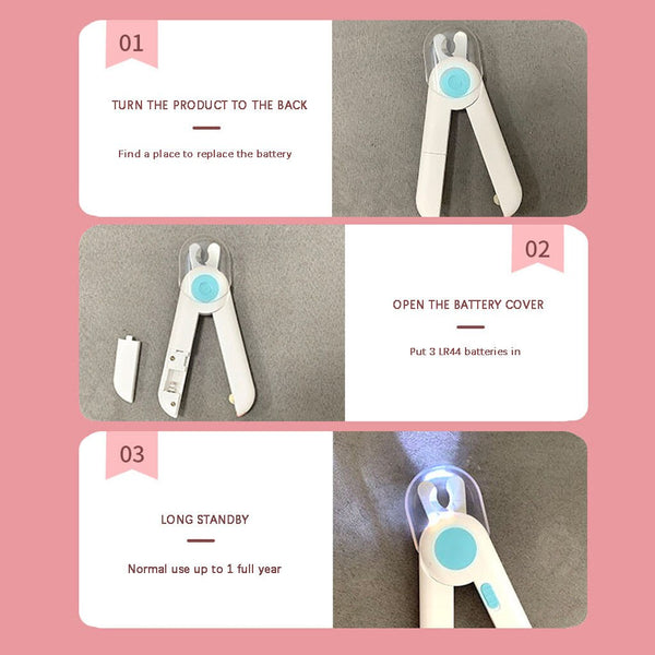 Pet Nail Clipper Dog Cat Cutter Beauty Scissors LED Lighting Puppy Kitten Grooming Claw Nails Cutting Machine Professional Newes | Vimost Shop.