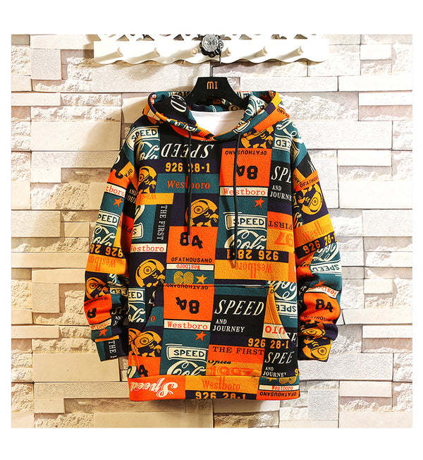 Hip Hop Men Hoodies Spring Autumn Casual Printing Hoodies Sweatshirts Men Oversized loose Hoodies | Vimost Shop.