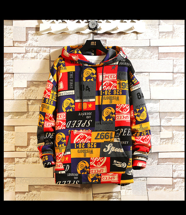 Hip Hop Men Hoodies Spring Autumn Casual Printing Hoodies Sweatshirts Men Oversized loose Hoodies | Vimost Shop.
