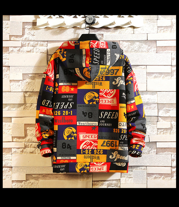 Hip Hop Men Hoodies Spring Autumn Casual Printing Hoodies Sweatshirts Men Oversized loose Hoodies | Vimost Shop.