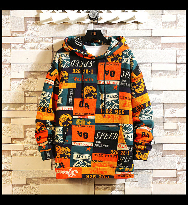 Hip Hop Men Hoodies Spring Autumn Casual Printing Hoodies Sweatshirts Men Oversized loose Hoodies | Vimost Shop.