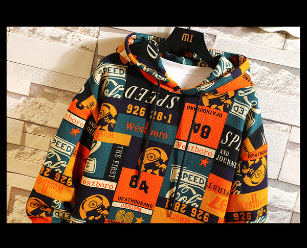 Hip Hop Men Hoodies Spring Autumn Casual Printing Hoodies Sweatshirts Men Oversized loose Hoodies | Vimost Shop.