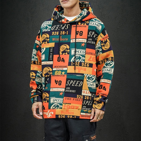 Hip Hop Men Hoodies Spring Autumn Casual Printing Hoodies Sweatshirts Men Oversized loose Hoodies | Vimost Shop.