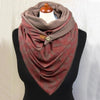 Fashion Scarves Women Soild Dot Printing Button Soft Wrap Casual Warm Scarves Shawls | Vimost Shop.