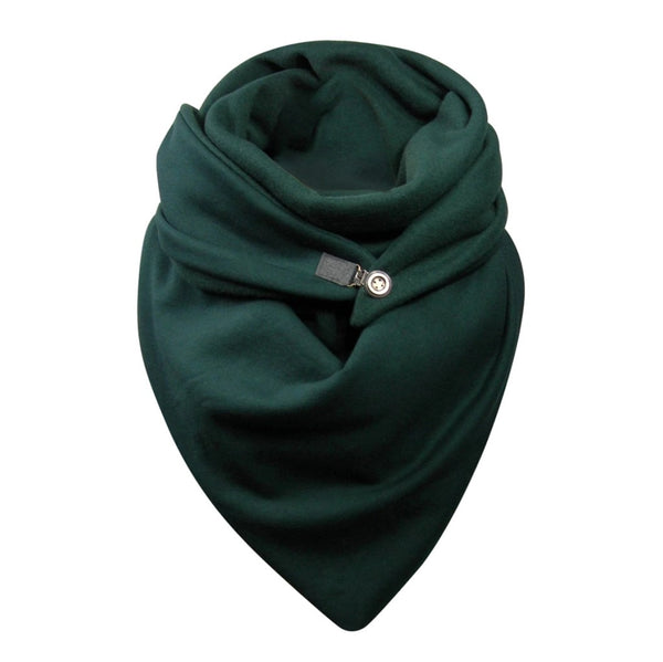 Fashion Scarves Women Soild Dot Printing Button Soft Wrap Casual Warm Scarves Shawls | Vimost Shop.