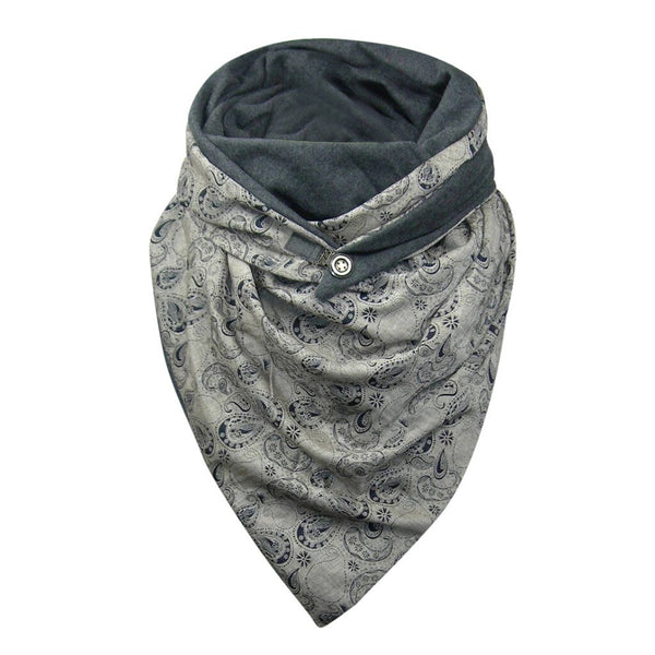 Fashion Scarves Women Soild Dot Printing Button Soft Wrap Casual Warm Scarves Shawls | Vimost Shop.