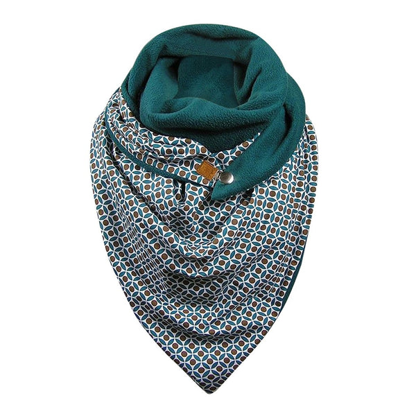 Fashion Scarves Women Soild Dot Printing Button Soft Wrap Casual Warm Scarves Shawls | Vimost Shop.