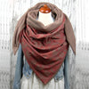 Fashion Scarves Women Soild Dot Printing Button Soft Wrap Casual Warm Scarves Shawls | Vimost Shop.