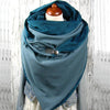Fashion Scarves Women Soild Dot Printing Button Soft Wrap Casual Warm Scarves Shawls | Vimost Shop.