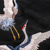 Japanese Crane Bird Embroidered Pullover Hooded Sweatshirts Hoodies Men Harajuku Hip Hop Hoodie Streetwear Tops | Vimost Shop.