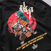 Harajuku Hip Hop Embroidered Samurai Dog Print Hoodies Sweatshirts Streetwear Chinese Characters Pullover Hooded Tops | Vimost Shop.