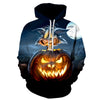 Male Sweatshirt Pumpkin King Jack Skellington Evil Smile Pattern Spring Men Hoodies Cool Streetwear Halloween Party | Vimost Shop.