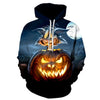 Male Sweatshirt Pumpkin King Jack Skellington Evil Smile Pattern Spring Men Hoodies Cool Streetwear Halloween Party | Vimost Shop.