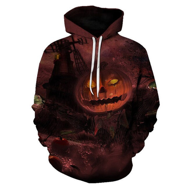 Male Sweatshirt Pumpkin King Jack Skellington Evil Smile Pattern Spring Men Hoodies Cool Streetwear Halloween Party | Vimost Shop.