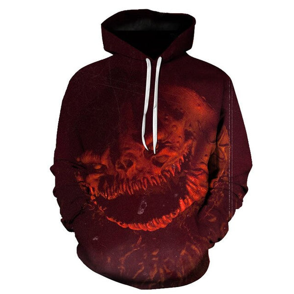 Male Sweatshirt Pumpkin King Jack Skellington Evil Smile Pattern Spring Men Hoodies Cool Streetwear Halloween Party | Vimost Shop.