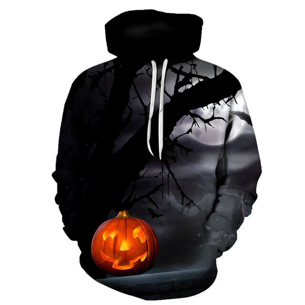 Male Sweatshirt Pumpkin King Jack Skellington Evil Smile Pattern Spring Men Hoodies Cool Streetwear Halloween Party | Vimost Shop.