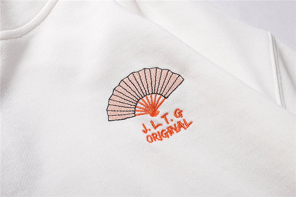 Japanese Style Crane Folding Fan Print Hooded Japan Ukiyo-e Sweatshirts Hoodies Harajuku Hip Hop Pullover Streetwear | Vimost Shop.