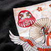 Japanese Style Crane Folding Fan Print Hooded Japan Ukiyo-e Sweatshirts Hoodies Harajuku Hip Hop Pullover Streetwear | Vimost Shop.